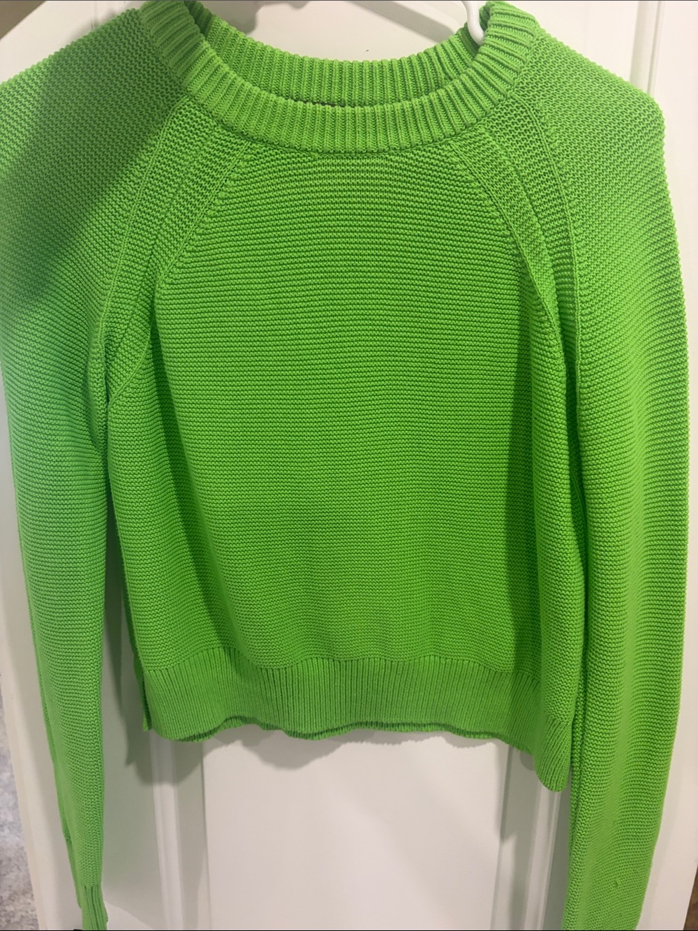 Women’s Crewneck Sweater in Bright Green